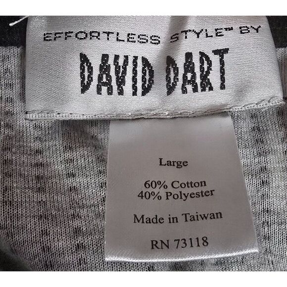 QVC David Dart Black & White Pinstripe Skirt Large Cotton/Polyester - Picture 6 of 6